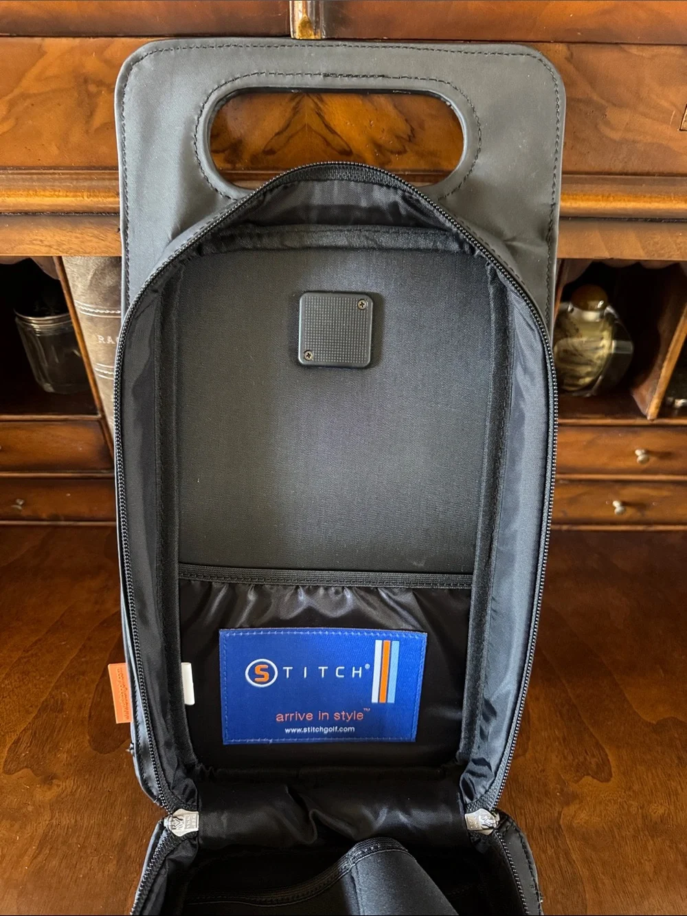 Stitch Black Wine Tote - NWT!